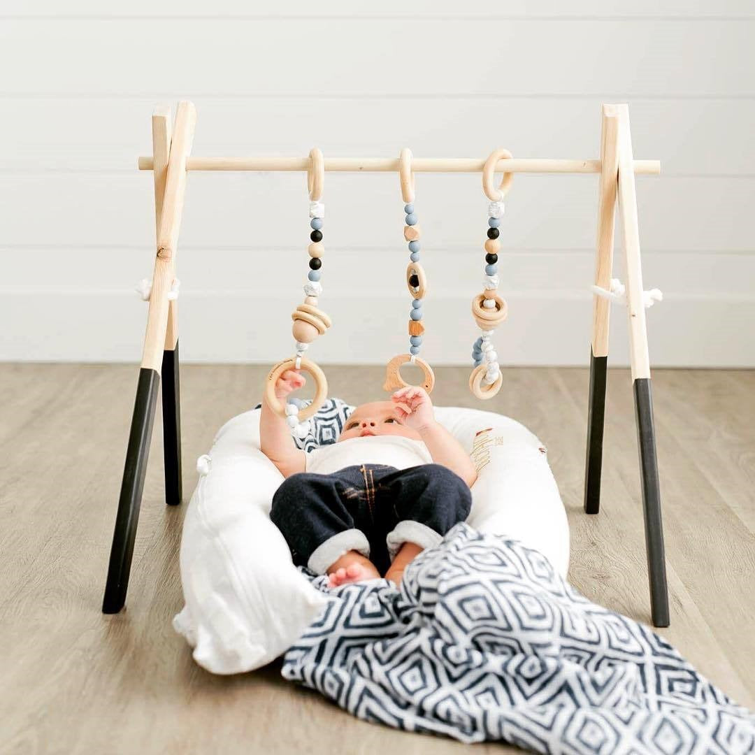 Wooden Baby Infant Fitness Frame Decorative Toys: The Perfect Playtime Companion